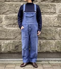 ヴィンテージ古着 ユーロワーク モールスキン　オーバーオール Le bouvinのサムネイル