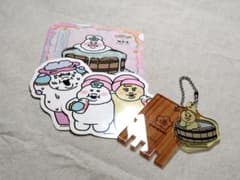 んぽちゃむ きみまろ 極楽湯 アクキー ステッカー コースター セットのサムネイル