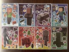 マインクラフト シール 8枚2セット合計16枚のサムネイル