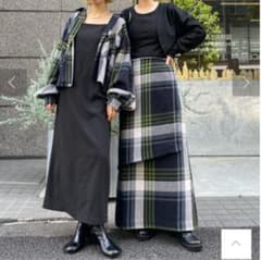 チャオパニック BIG MAC別注チェック シャツ ロングスカート 
