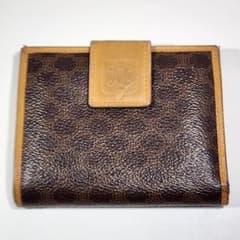 CELINE セリーヌ マカダム柄 がま口 二つ折り財布 ヴィンテージ - メルカリ