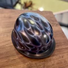 ペイントサンプル　ナチヘル ジャーマンヘルメット半帽 ファイヤーパターン ペイントサンプル ナチヘル ジャーマンヘルメット半帽 ファイヤー