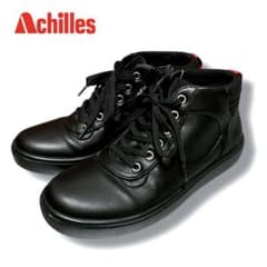 Achilles Amane waterproof sneakers walking shoes women's shoes black leather