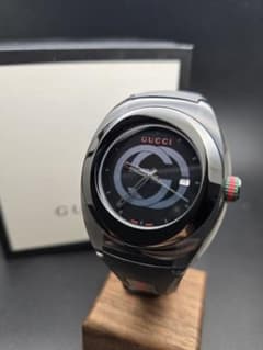 電池交換 ほぼ未使用 GUCCI Sync 137.1 シンク 腕時計 ブラック - メルカリ
