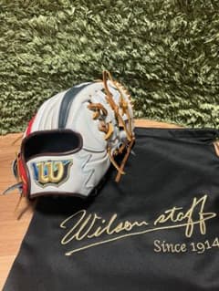 ウィルソンスタッフ 軟式オーダー 内野用グラブ D5 ホワイトSS×レッドSS ウィルソンスタッフ 軟式オーダー 内野用グラブ D5 ホワイトSS×レッド