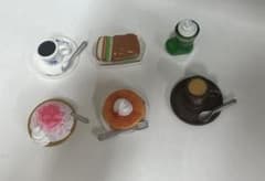 [깜짝? 달걀 커피소 코메다 커피점] 미니어처 6종 세트