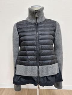 Moncler モンクレール　ロゴワッペン付き ニット切り替え　ダウンジャケットのサムネイル