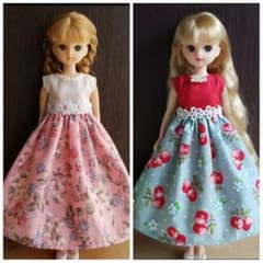 ミラクルゆー様☆専用　リカちゃん　春ワンピース*901*907のサムネイル