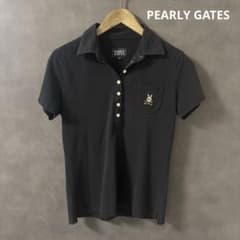 PEARLY GATES ブラック ポロシャツ サイズ2 - メルカリ