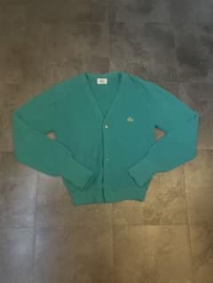 Lacoste 緑色 Vネック カーディガンのサムネイル