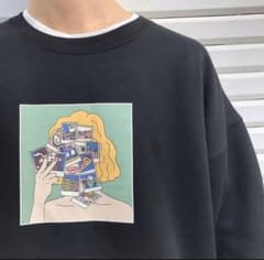 kutir チェキプリント 裏起毛スウェット 即完売のサムネイル