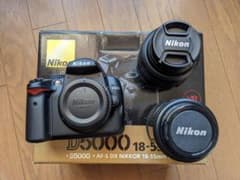 Nikon D5000 レンズ2本セット(標準レンズ難あり）のサムネイル