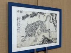 真作】江戸時代 木版画 豹（橘守国） - メルカリ
