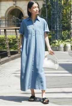 un dix cors半袖デニムシャツワンピースIENA Spick &spanのサムネイル