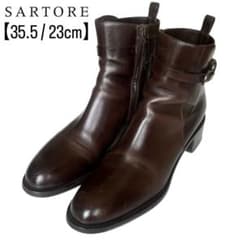 美品 サルトル 35.5 レザー サイドジップ ゴールド金具 ジョッパーブーツ 美品 サルトル 35.5 レザー サイドジップ ゴールド金具 ジョッパー