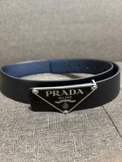 PRADA プラダ サフィアーノレザー ベルト ブラック