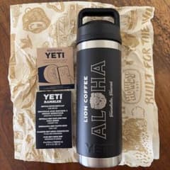 日本未発売】 ライオンコーヒー YETIステンレスボトル ブラック - メルカリ