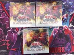 遊戯王『ブレイジングドミニオン』3BOX シュリンク付き 新品、未開封
