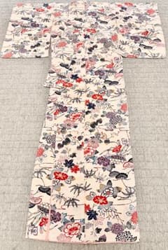 新品 高級 小紋 正絹 縮緬 ちりめん 型染め 袷 新品 高級 小紋 正絹 縮緬 ちりめん 型染め 袷 - メルカリ