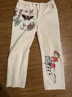 Leeペインターパンツ　アメトラ　手書き　リメイク Leeペインターパンツ アメトラ 手書き リメイク - メルカリ