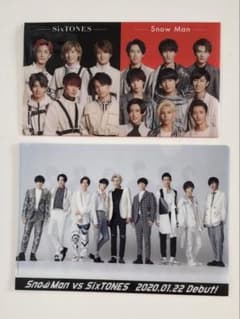 SnowMan SixTONES ミニクリアファイル - メルカリ