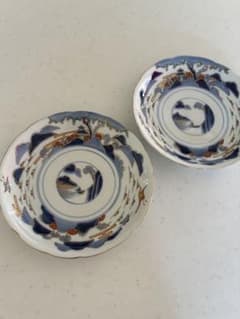 明治〜大正期 古伊万里 染付 色絵 2客 - メルカリ