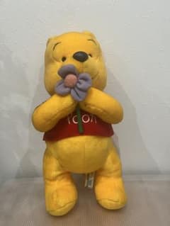 Disney くまのプーさん ぬいぐるみ SEGA 2002 花 レトロのサムネイル