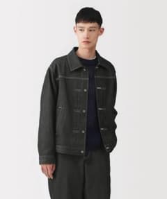 MUJI Labo 再生ポリエステルデニムジャケット ダークネイビー MUJI Labo 再生ポリエステル デニムジャケット ダークネイビー Sサイズ