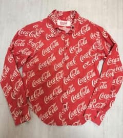 ERL 春夏コカコーラシャツ 1回着用 Lサイズ　 USED加工のサムネイル