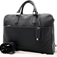 ペッレモルビダ キャピターノ 2way ビジネスバッグ レザー ネイビー