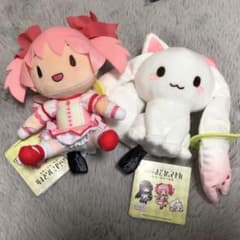 新品タグ付き】まどマギ ふわぷちぬいぐるみ 鹿目まどか キュウべぇ