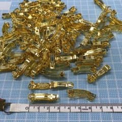 ハンドメイド素材 バレッタ85個 金色のサムネイル