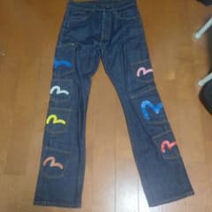 【値下げ承ります！】EVISU マルチポケット デニムパンツ 30インチ 値下げ承ります！】EVISU マルチポケット デニムパンツ 30インチ