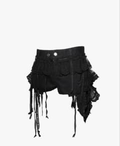 パンツ theredthread veil frill garter shorts THEREDTHREAD veil frill garter shorts - メルカリ
