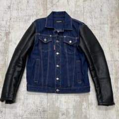 DSQUARED2 ディースク レザーデニムジャケット Gジャン 46 icon - メルカリ