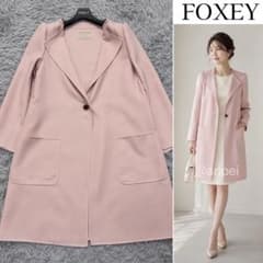 極美品》15万 フォクシー Voyage ダブルフェイスコート ピンク 軽量