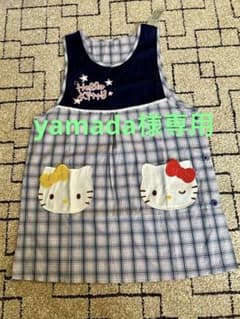 新品タグ付き。キティちゃんミミィちゃん保育士エプロンのサムネイル
