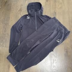 新品 デサント MOVESPORT ジャージ上下 Ｏサイズ ネイビーのサムネイル
