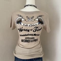 00s archive ピチT グランジ 平成ギャル Vネック 短丈 Tシャツ - メルカリ
