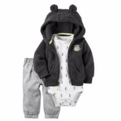 asami様専用☆carter's　18M パーカー3点セット ダークグレーのサムネイル