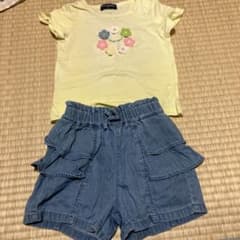 moujonjon Tシャツ デニムショートパンツ セット 100cmのサムネイル