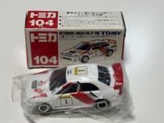 トミカ No.104 三菱 ランサーエボリューションIV WRCタイプ 箱付き