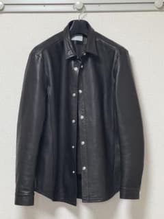 MB ULTIMATE FABRIC ブラックレザーシャツ　Mのサムネイル