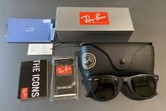 【人気】Ray Ban ウェイファーラー　マットブラックのサムネイル