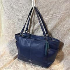 COACH コーチ F29398 レザートート ネイビー A4可 - メルカリ
