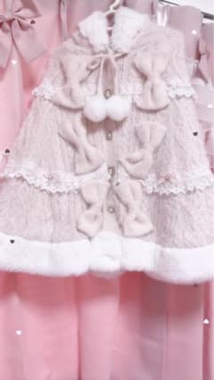 ♡ LIZLISA ミルフィーユレースポンチョ ピンク♡のサムネイル