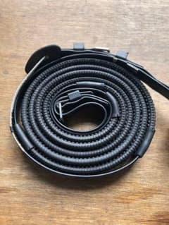 乗馬用ゴム手綱　黒