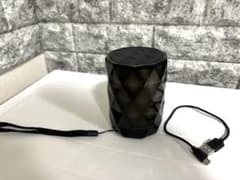 LFS Bluetooth スピーカー 防水 お風呂　黒 ダイヤモンド型