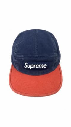 Supreme 5-Panel Camp Cap ネイビー レッドのサムネイル