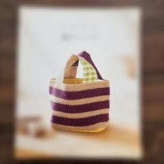 リネンの編むバッグのサムネイル